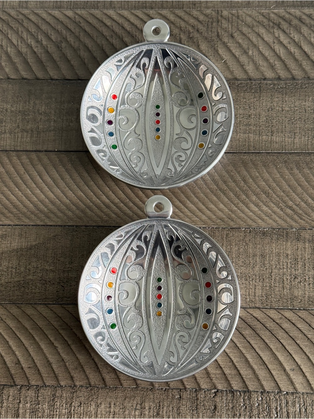 Gorham Silver-plated & Enamel Candy Dish Christmas Ornament Candy Dish